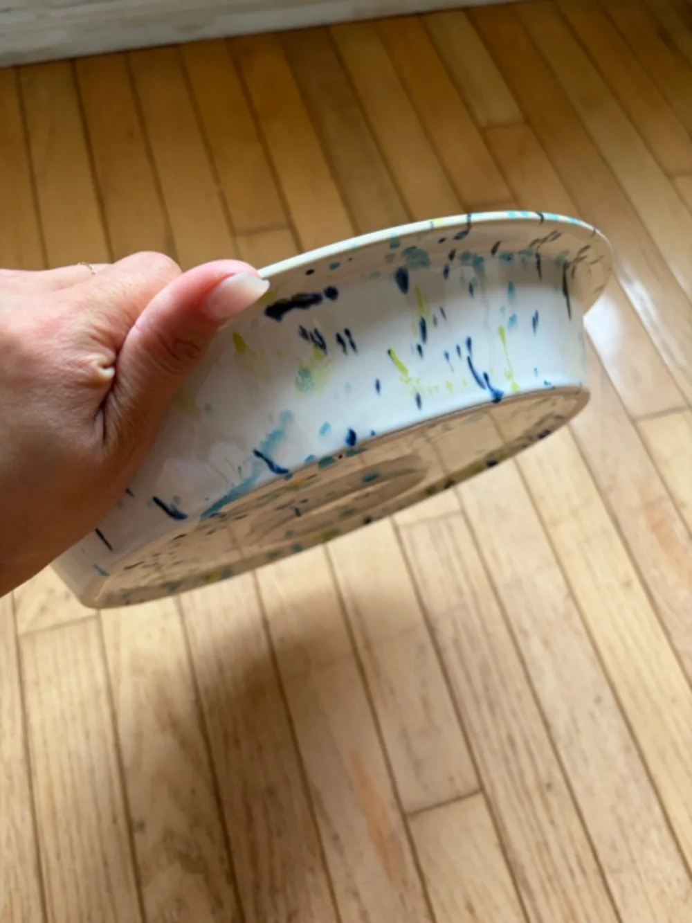 Anthropologie Clea Speckled Pie Dish